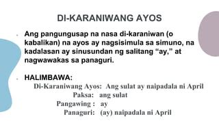 ayos meaning in filipino.